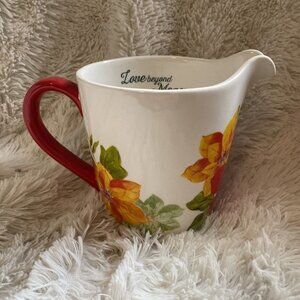 Pioneer Woman Poinsettia Measuring Cup Love Beyond Measure Christmas‎